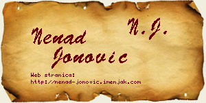 Nenad Jonović vizit kartica